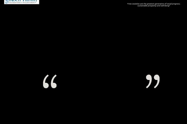 kochfamilyfoundations.org site used Ultra