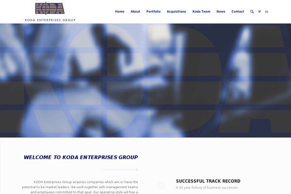 Enfold theme site design template sample