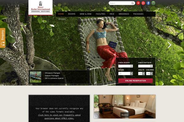 Forked theme site design template sample