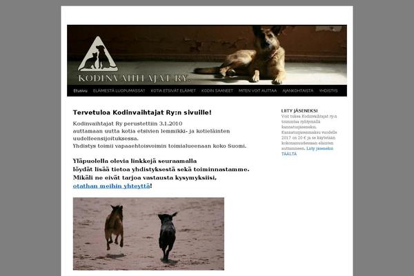 Twenty Ten theme site design template sample