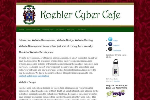 koehlercybercafe.com site used One_page_express_childtheme