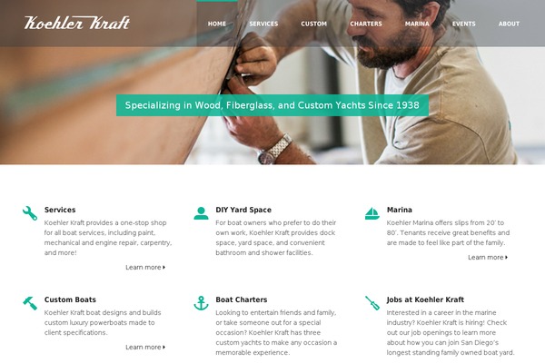 Jupiter theme site design template sample