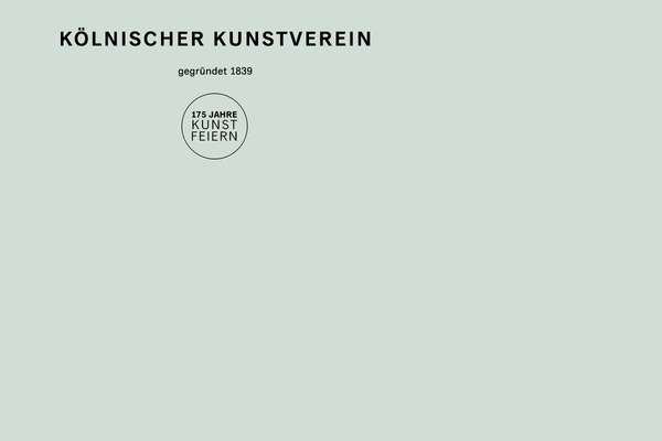 koelnischerkunstverein.net site used Kkv