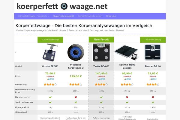 koerperfett-waage.net site used Affiliatetheme