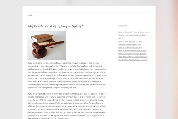 Twenty Twelve theme site design template sample