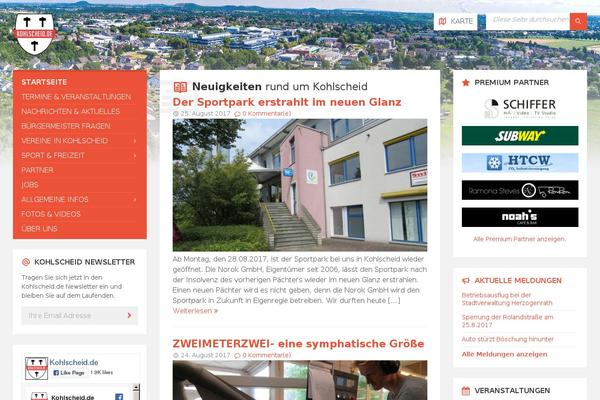WordPress website example screenshot