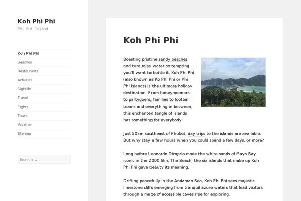 Twenty Fifteen theme site design template sample