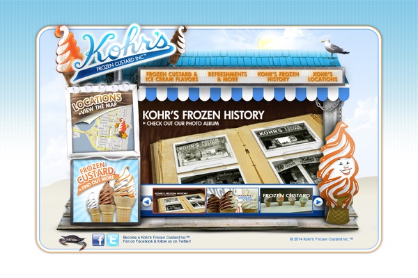 kohrsfrozencustard.com site used Incise