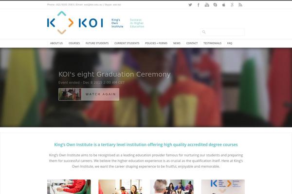 koi.edu.au site used Kings_own_institute