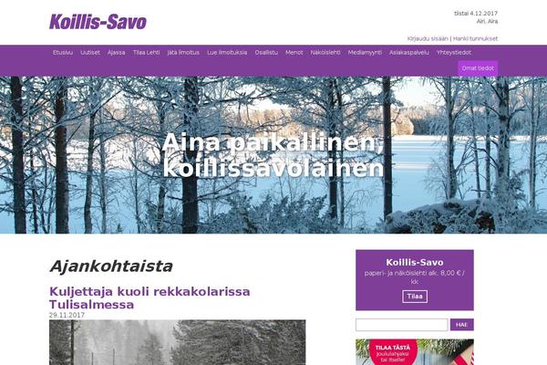 koillis-savo.fi site used Savowp-koillissavo