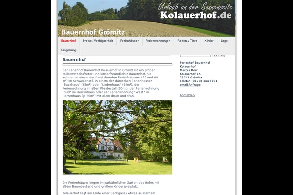 kolauerhof.de site used Frametheme