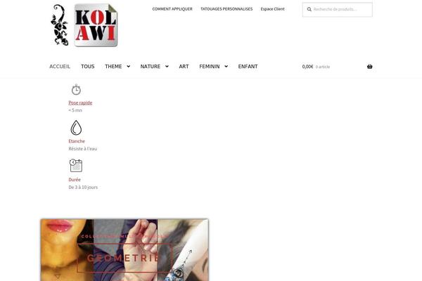 kolawi.com site used Storefront