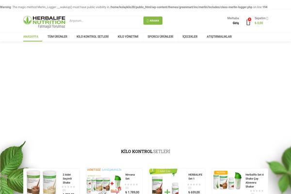 Greenmart-child theme site design template sample