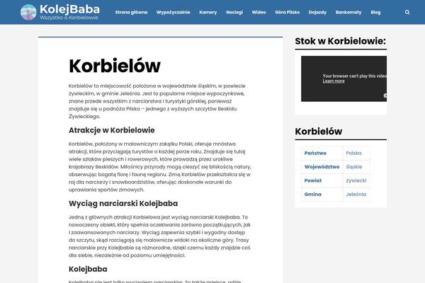 WordPress website example screenshot