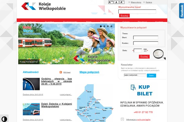 kolejewlkp.pl site used Koleje