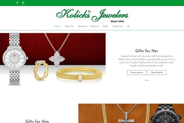 kolickjewelers.com site used Shop4u-child-theme