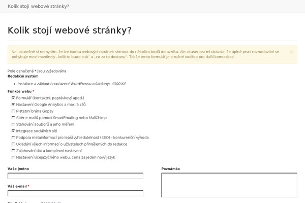 kolikstojiweb.cz site used Kolikstojiweb