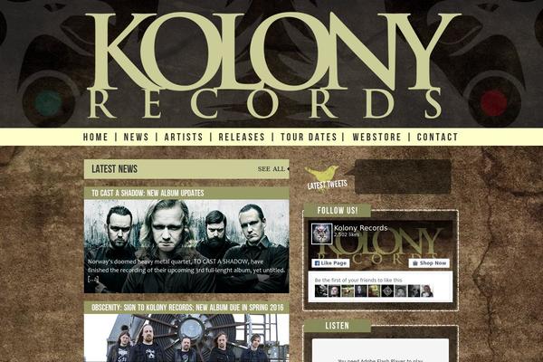 kolonyrecords.com site used Kolony