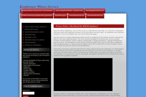 CW Red theme site design template sample