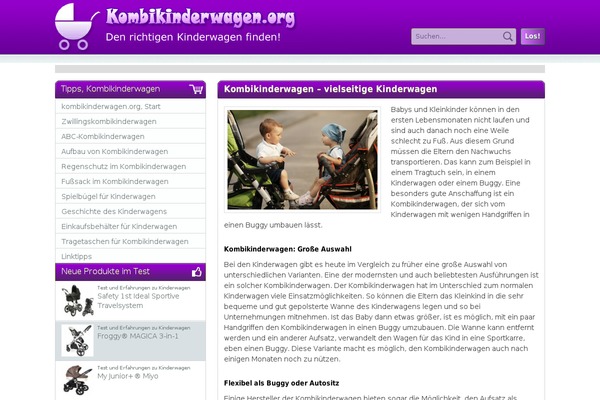 kombikinderwagen.org site used Krabbelschuhe_theme1
