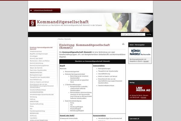kommanditgesellschaft.ch site used Law