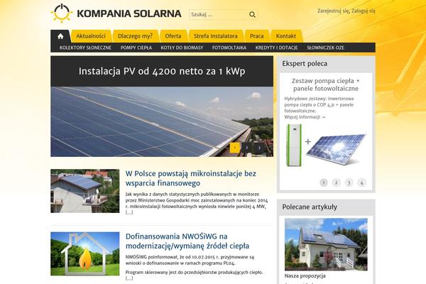 kompaniasolarna.pl site used Kompaniasolarna