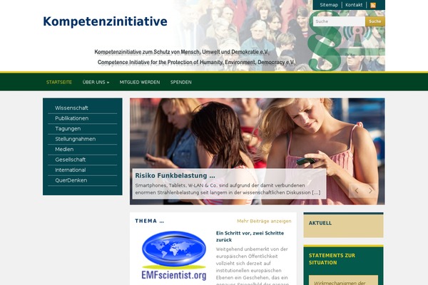 kompetenzinitiative.net site used Academica Pro