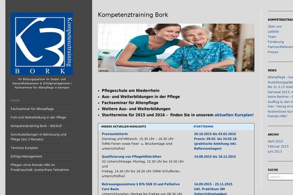 kompetenztraining-bork.de site used Sunspot