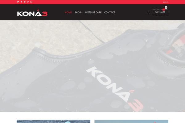 Kona theme site design template sample