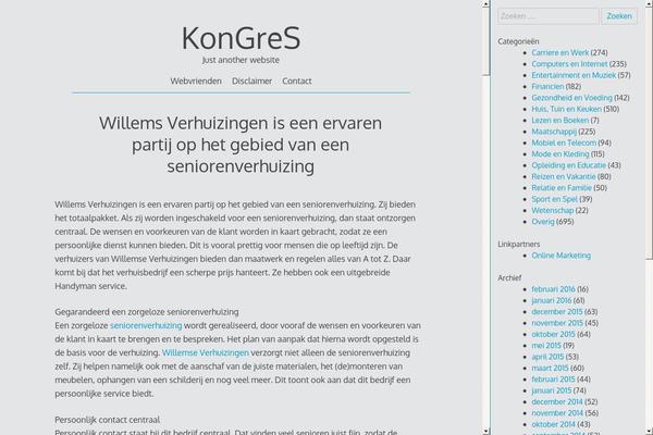 WordPress website example screenshot