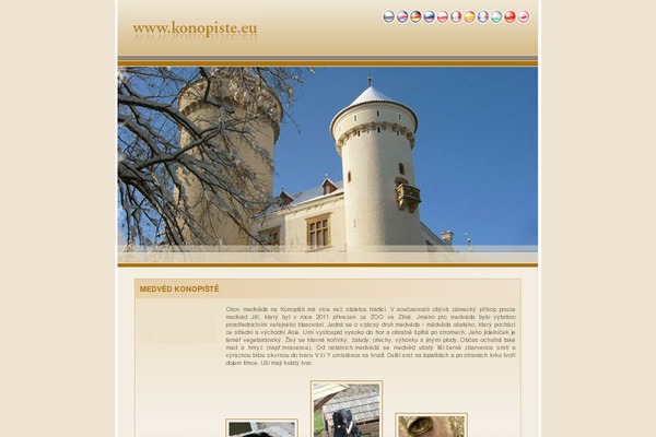 konopiste.eu site used NatureFox