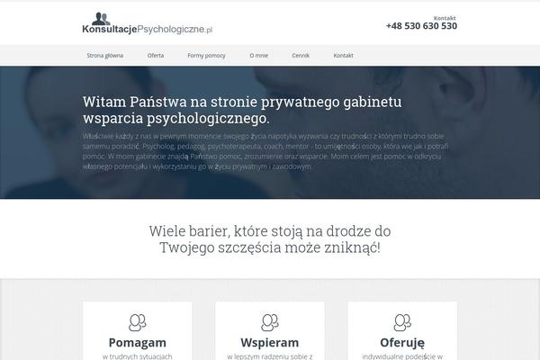konsultacjepsychologiczne.pl site used Lawyeria Lite