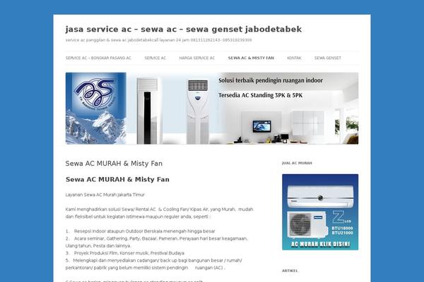 Twenty Twelve theme site design template sample