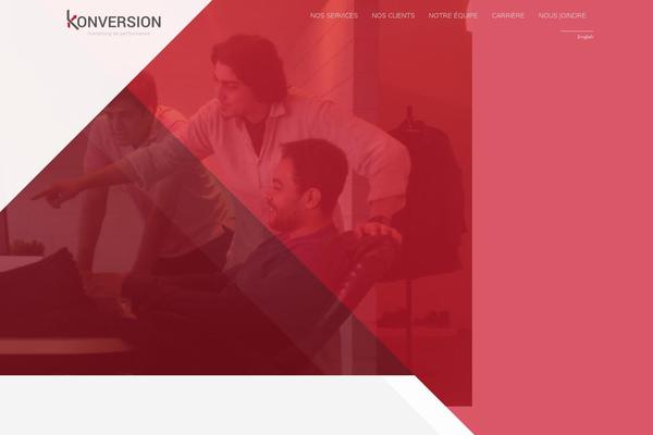 Konversion theme websites examples