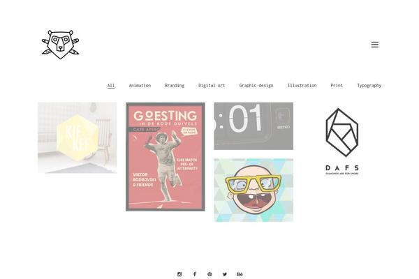 Kalium theme site design template sample