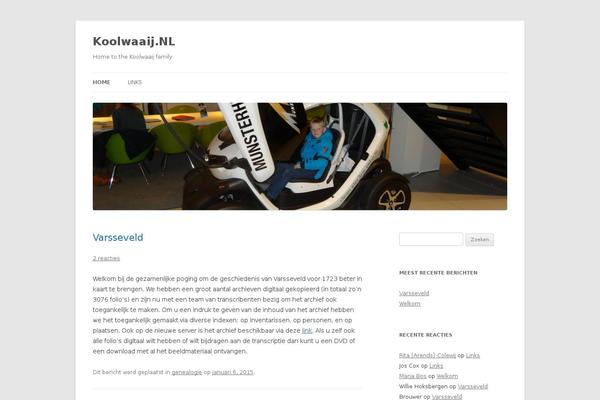 koolwaaij.nl site used Twenty Twelve