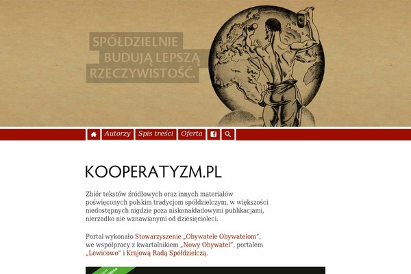 kooperatyzm.pl site used Kooperatyzm