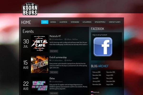 Clubber theme site design template sample