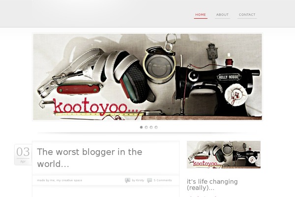 Flipblog theme site design template sample