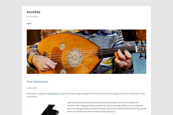Twenty Twelve theme site design template sample