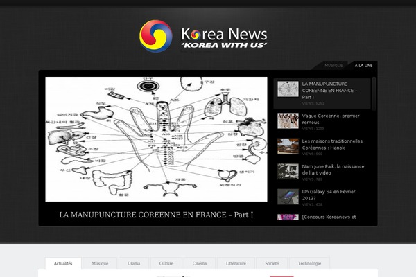 koreanews.fr site used onPlay