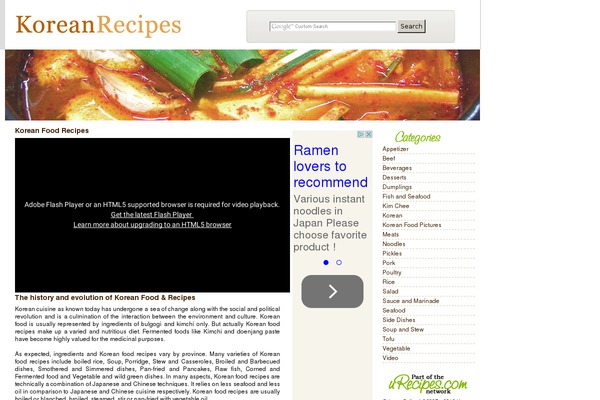 Default theme site design template sample