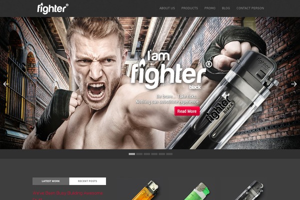 Fighter theme site design template sample
