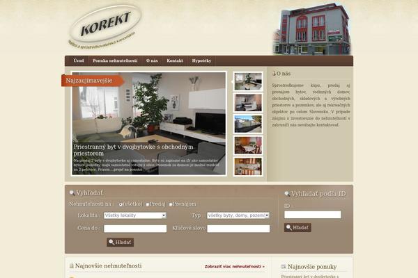 RealEstate theme site design template sample