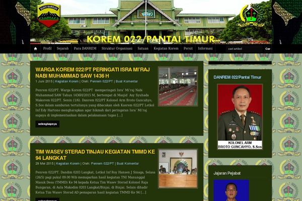 korem022pt.mil.id site used Tniad_korem022pt