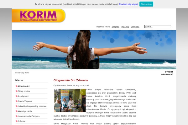 korim.pl site used Kropla_zdrowia