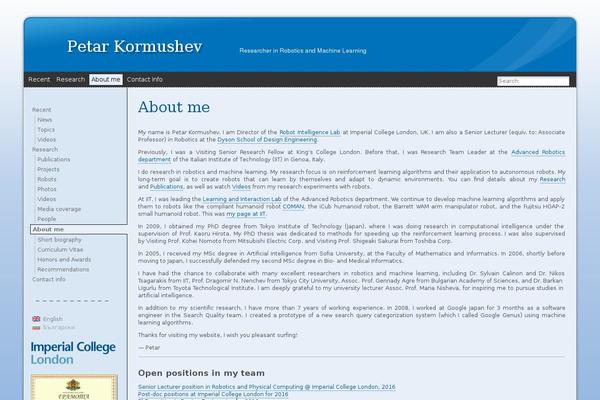 kormushev.com site used Atahualpa3724_petar
