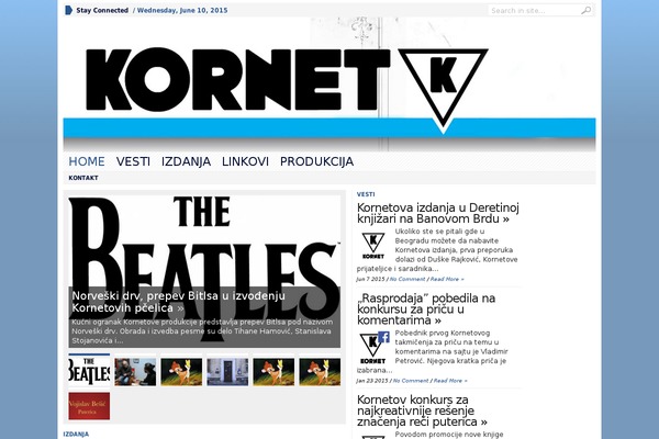 kornet.rs site used Advanced Newspaper