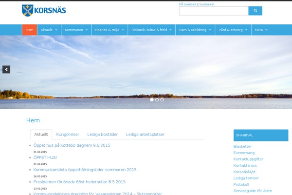 korsnas.fi site used Korsnas_theme_v2