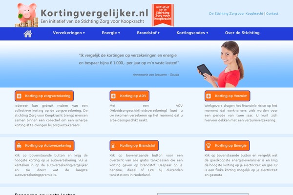 Vantage theme site design template sample